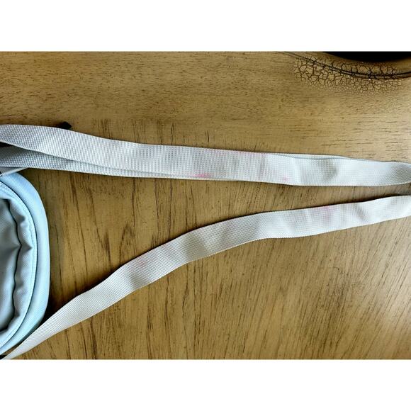 The North Face Jester Crossbody Light Blue Artsy Adjustable Strap Pink Splash - Picture 7 of 12